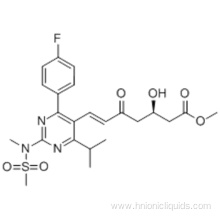 Methyl (+)-(3R)-7-[4-(4-fluorophenyl)-6-isopropyl-2-(N-methyl-N-methanesulfonylamino)pyrimidin-5-yl]-3-hydroxy-5-oxo-(6E)-heptenoate CAS 147118-39-6